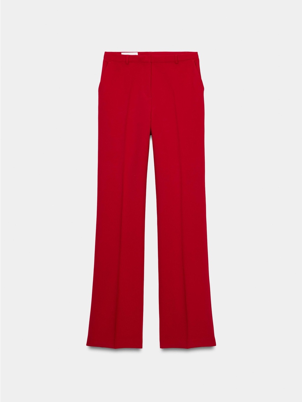 Women’s Tailored Red Straight-Leg Pants